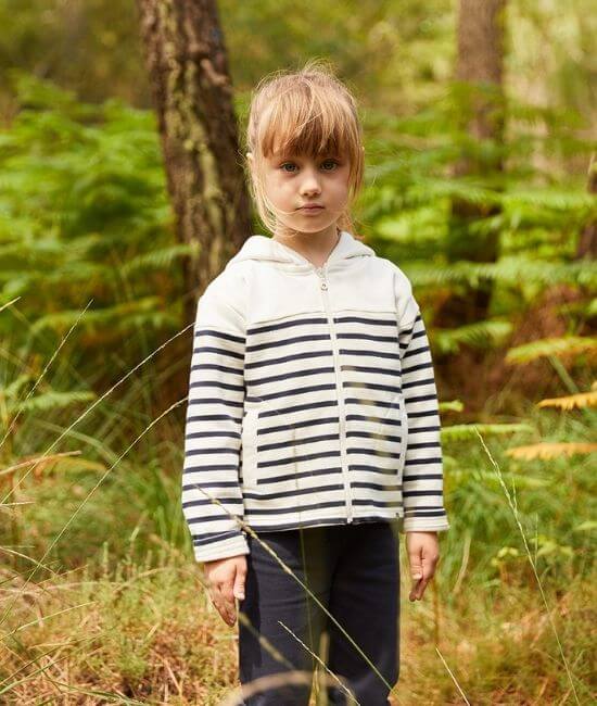 Sweat à capuche marinière enfant Evan